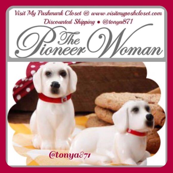 🦋 New Pioneer Woman Lucy Salt & Pepper Shakers - New in Box - Picture 1 of 8
